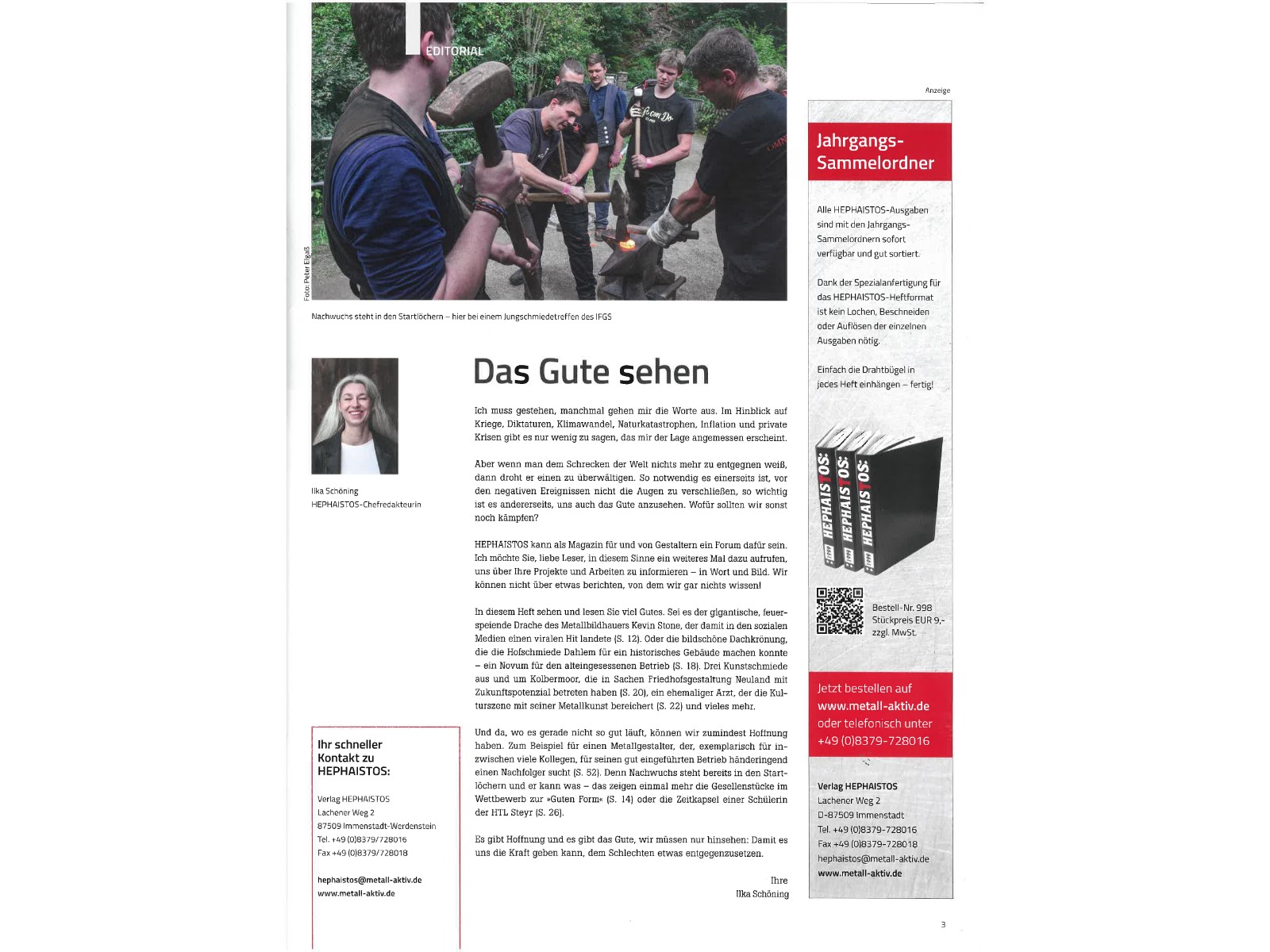 Zeitschrift HEPHAISTOS 2023, 02-3 Zeitschrift HEPHAISTOS 2023, 02-3