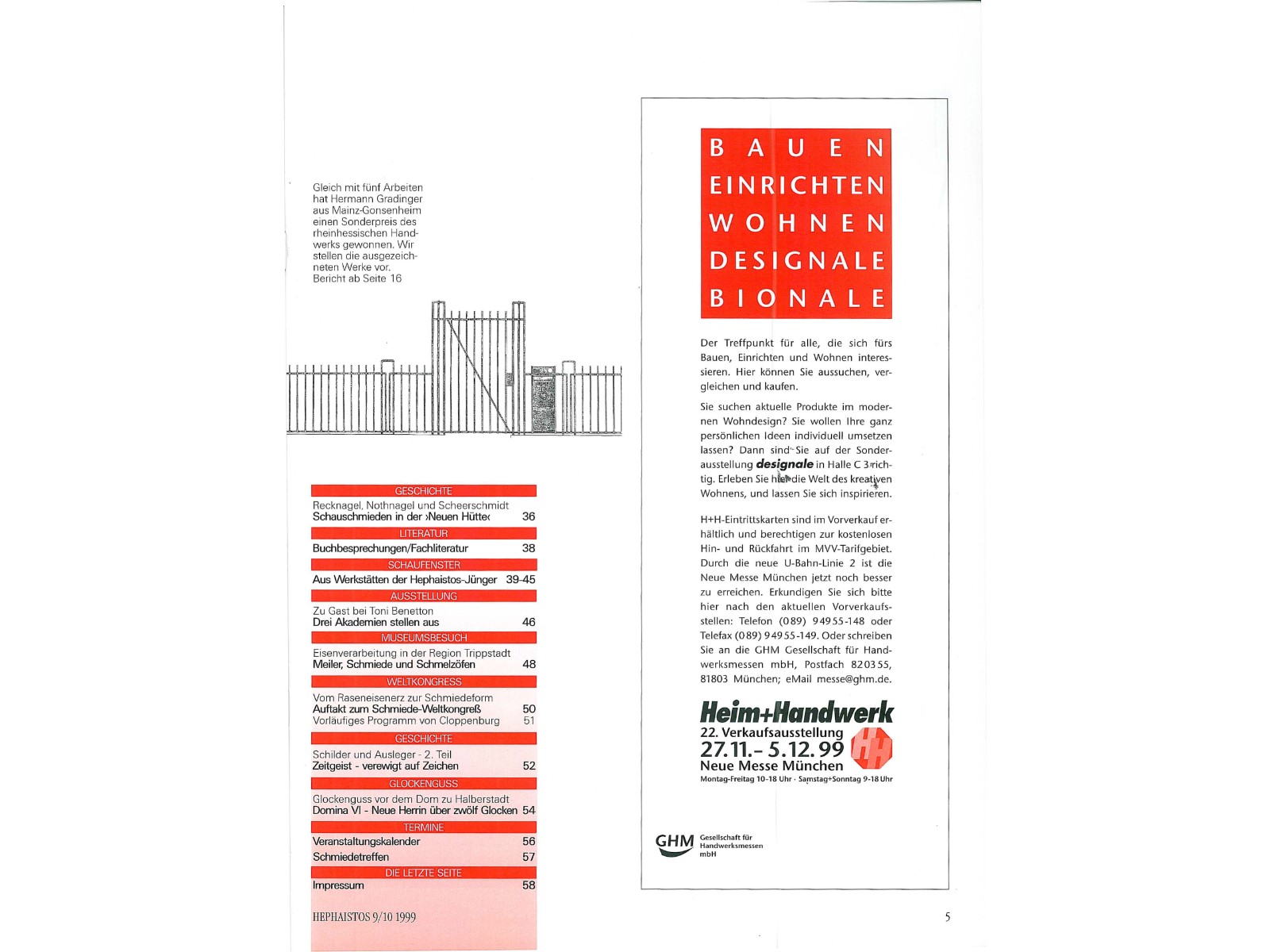 Zeitschrift HEPHAISTOS 1999, 9/10-5