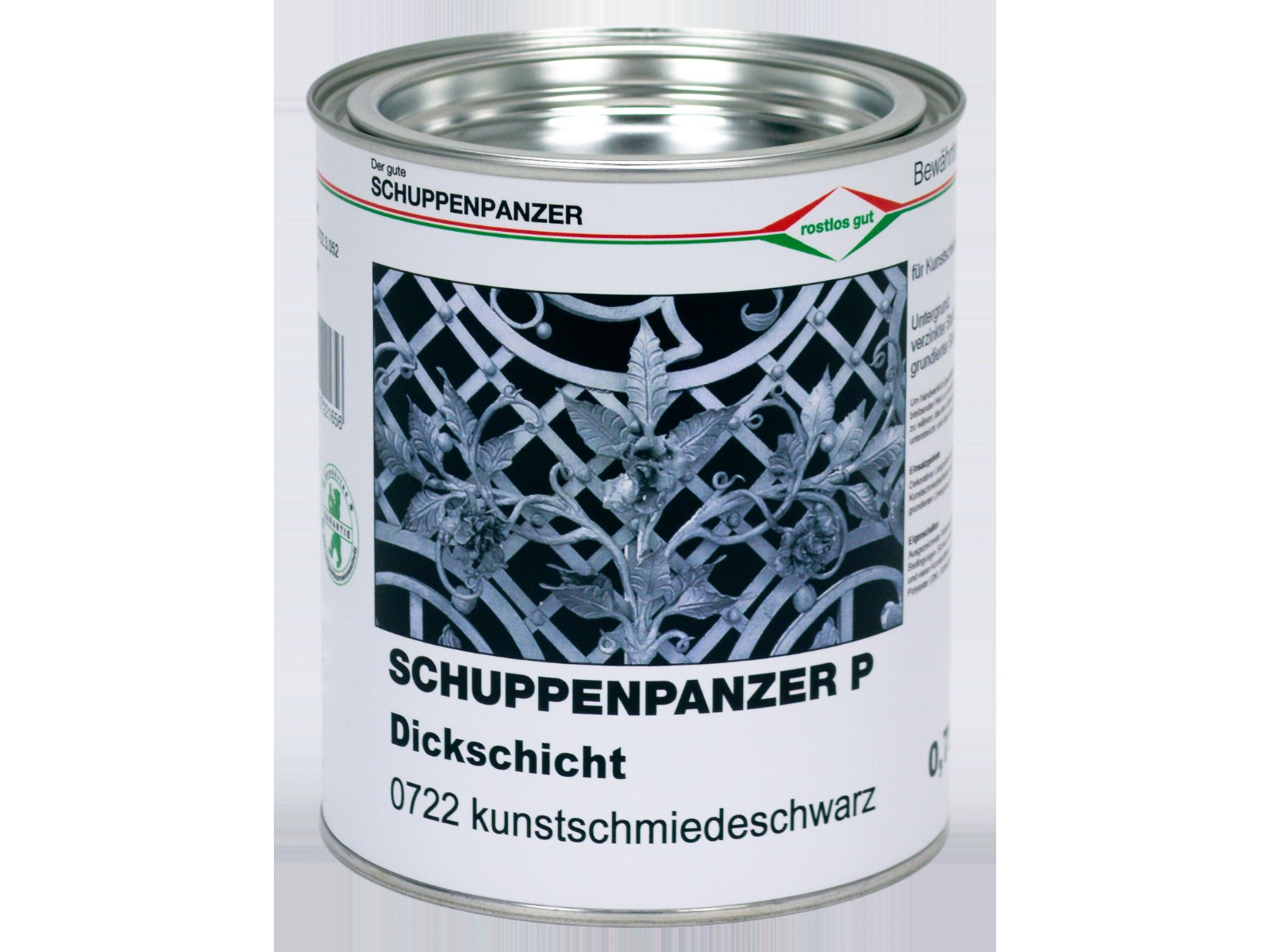 Schuppenpanzer P kunstschmiedeschwarz bürstbar 750 ml-1 Schuppenpanzer P kunstschmiedeschwarz bürstbar 750 ml-1