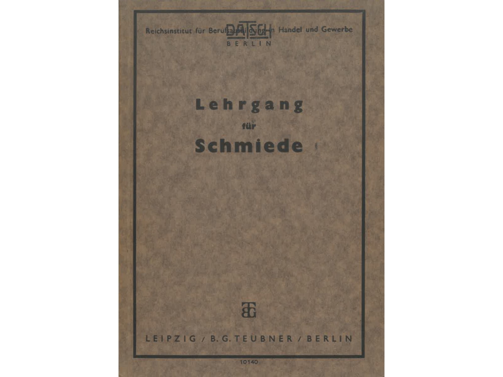 Lehrgang für Schmiede-1
