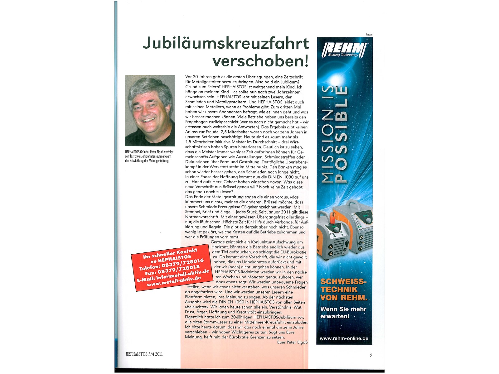 Zeitschrift HEPHAISTOS 2011, 3/4-3