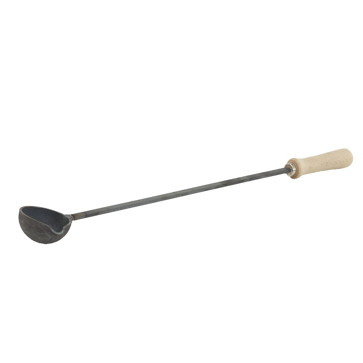 (BLOB)casting spoon 40 mm with wooden handle-2