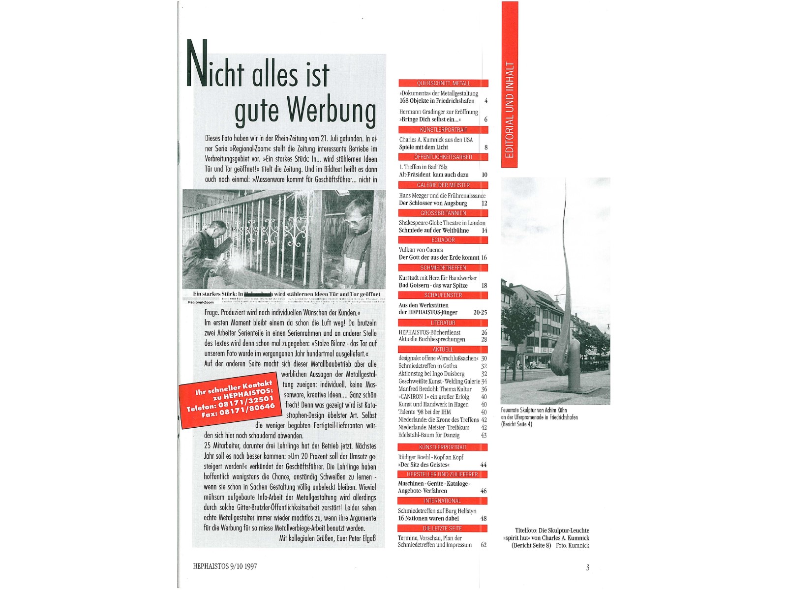 Zeitschrift HEPHAISTOS 1997, 9/10-3