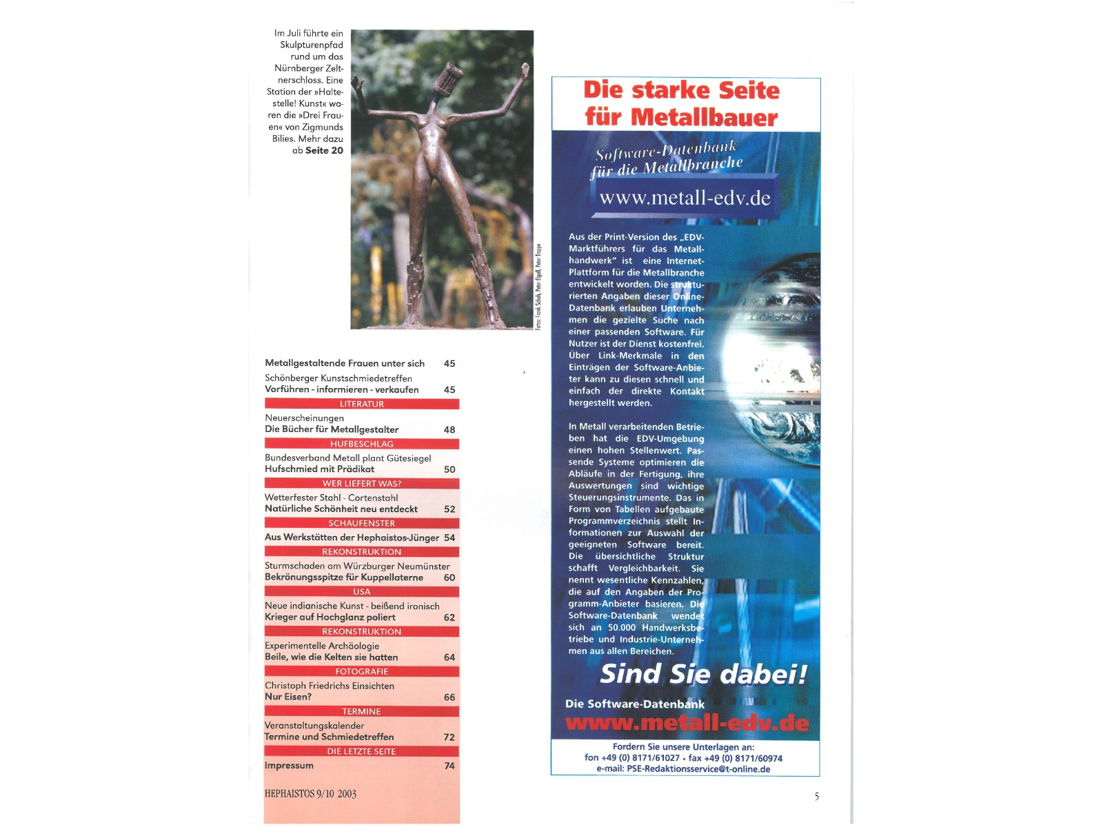 Zeitschrift HEPHAISTOS 2003, 9/10-5
