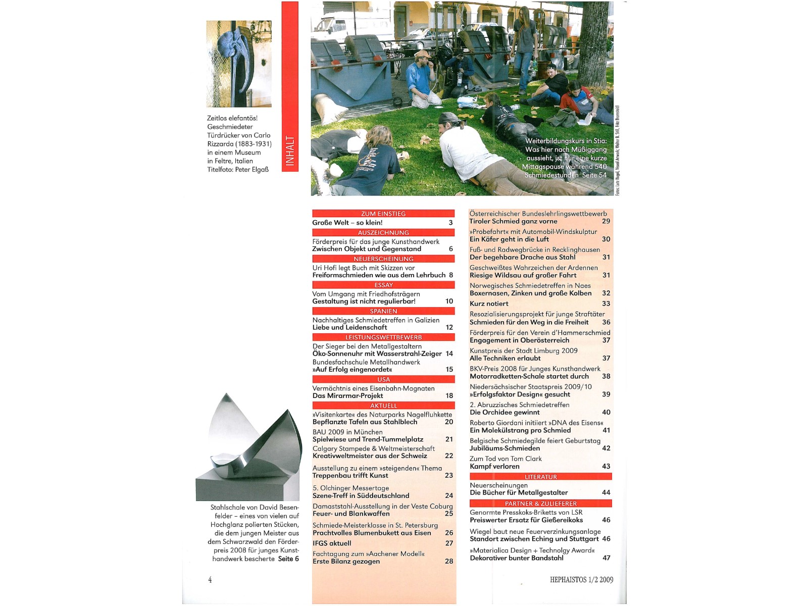 Zeitschrift HEPHAISTOS 2009, 1/2-4