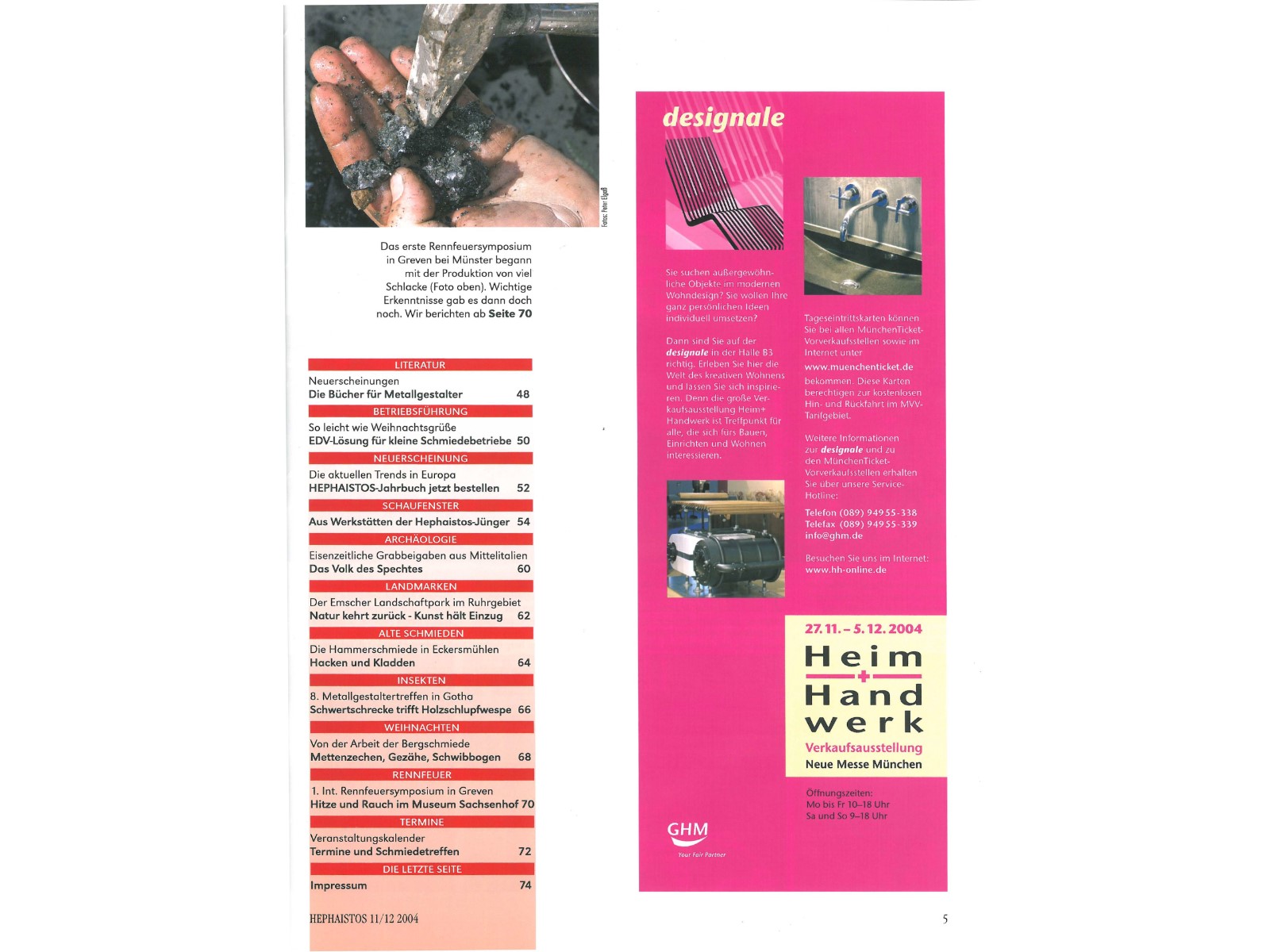 Zeitschrift HEPHAISTOS 2004, 11/12-5