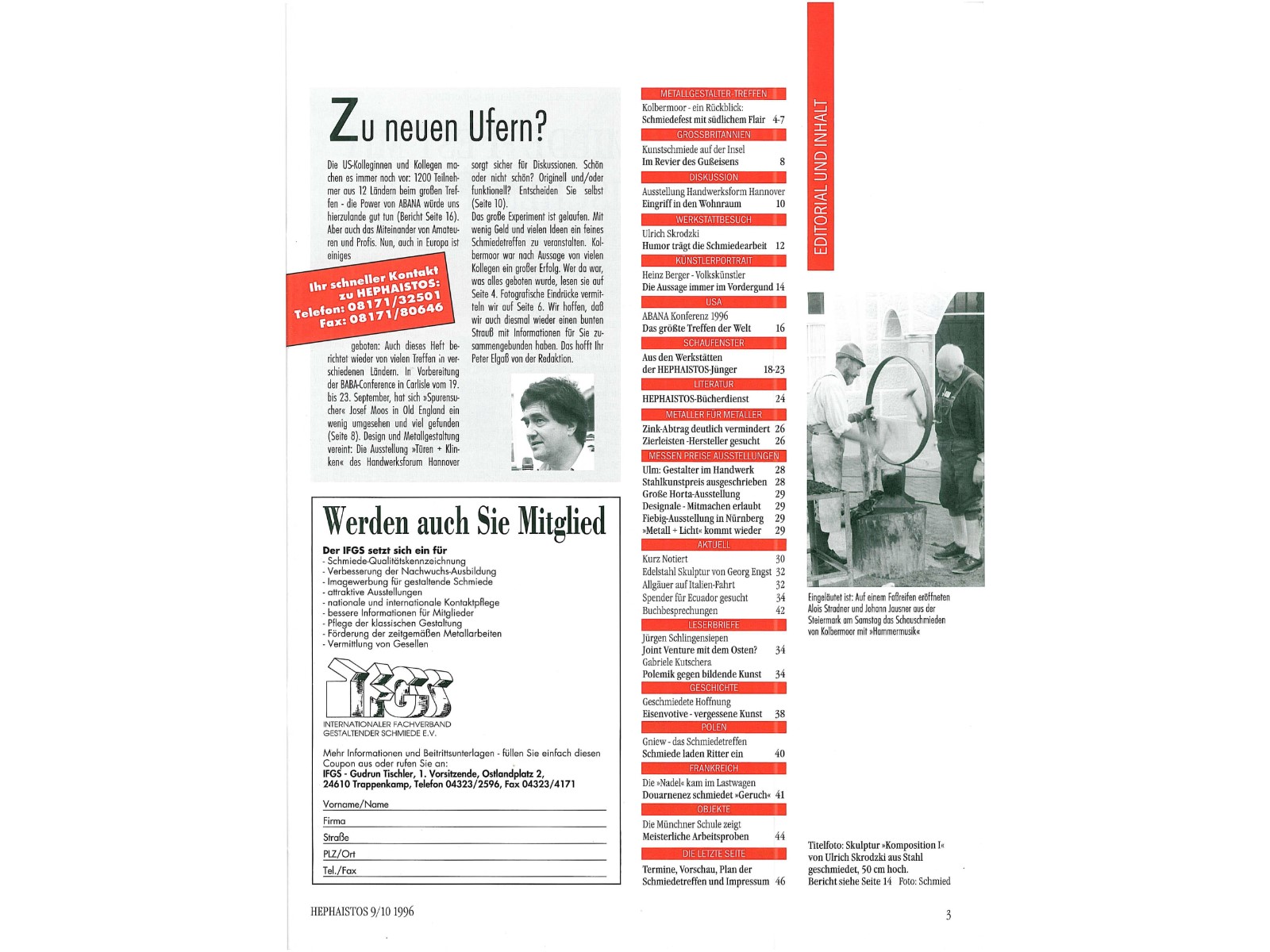 Zeitschrift HEPHAISTOS 1996, 9/10-3