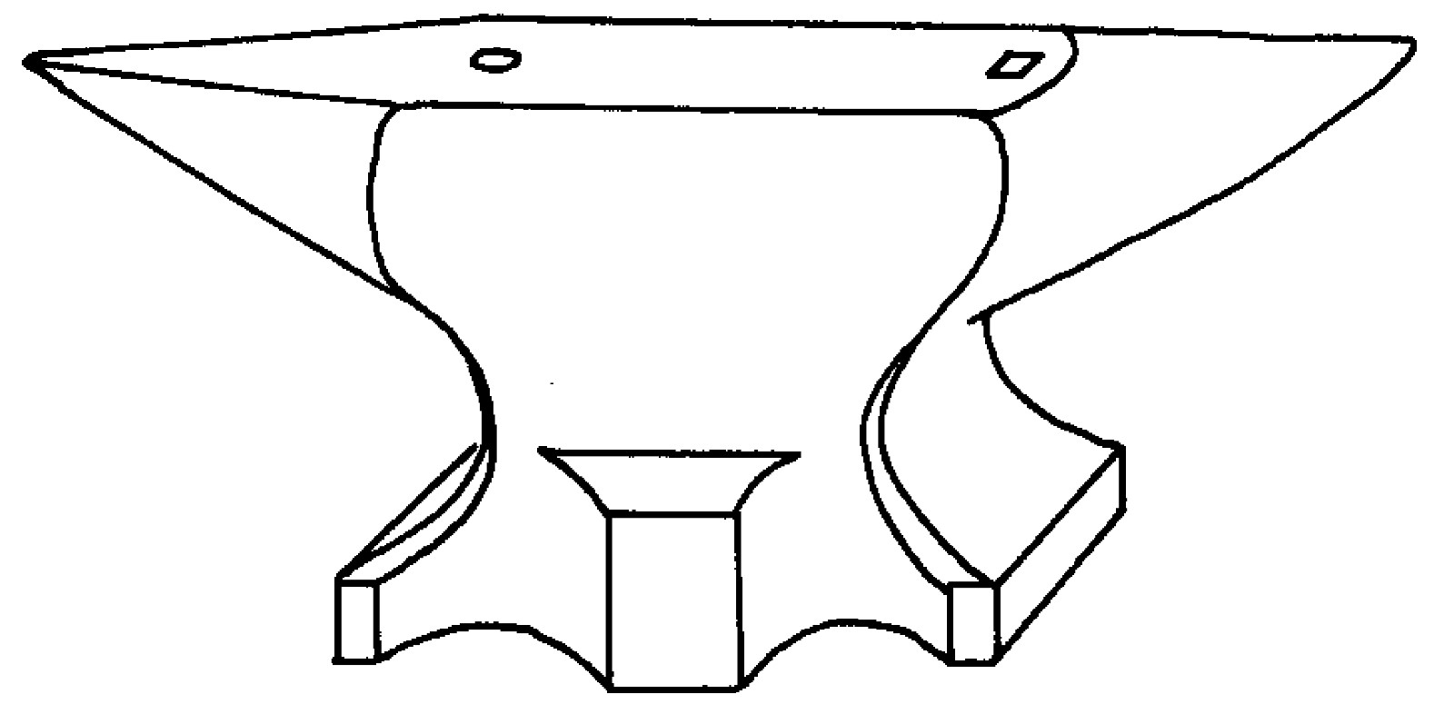 Amboss süddeutsche Form 100 kg