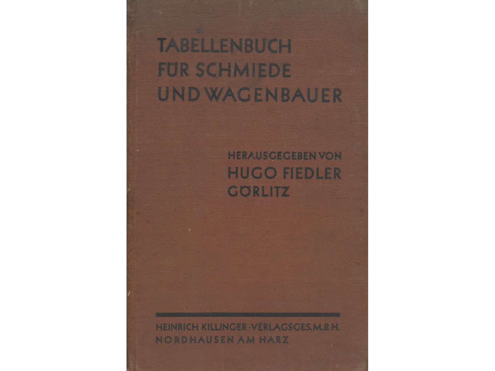 Tabellenbuch für Schmiede und Wagenbauer-1
