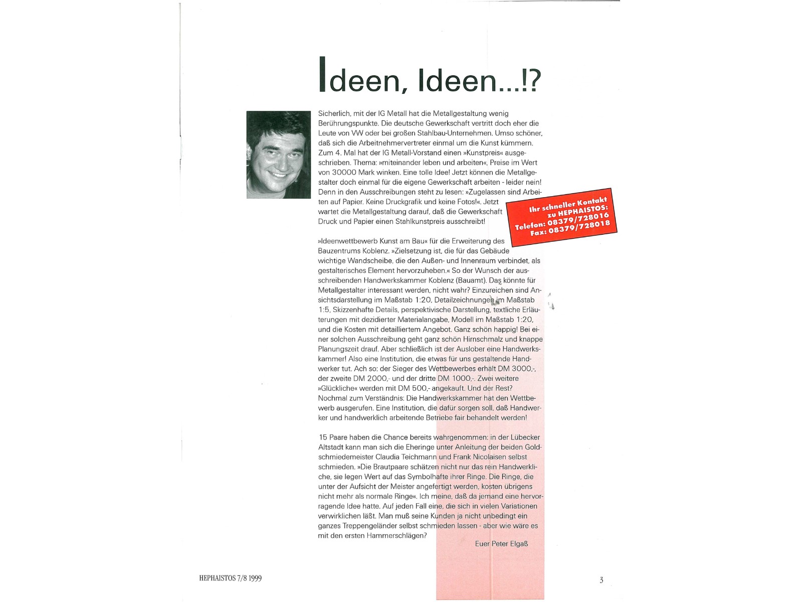 Zeitschrift HEPHAISTOS 1999, 7/8-3