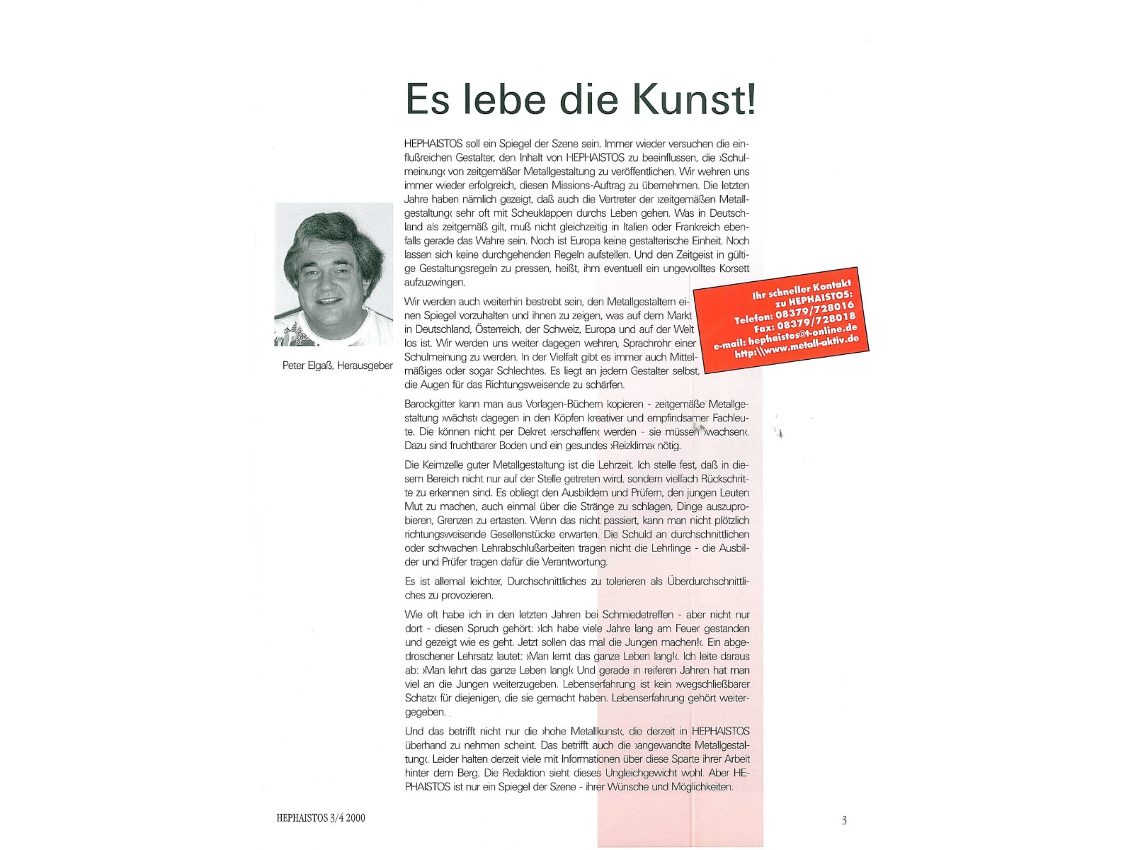 Zeitschrift HEPHAISTOS 2000, 3/4-3