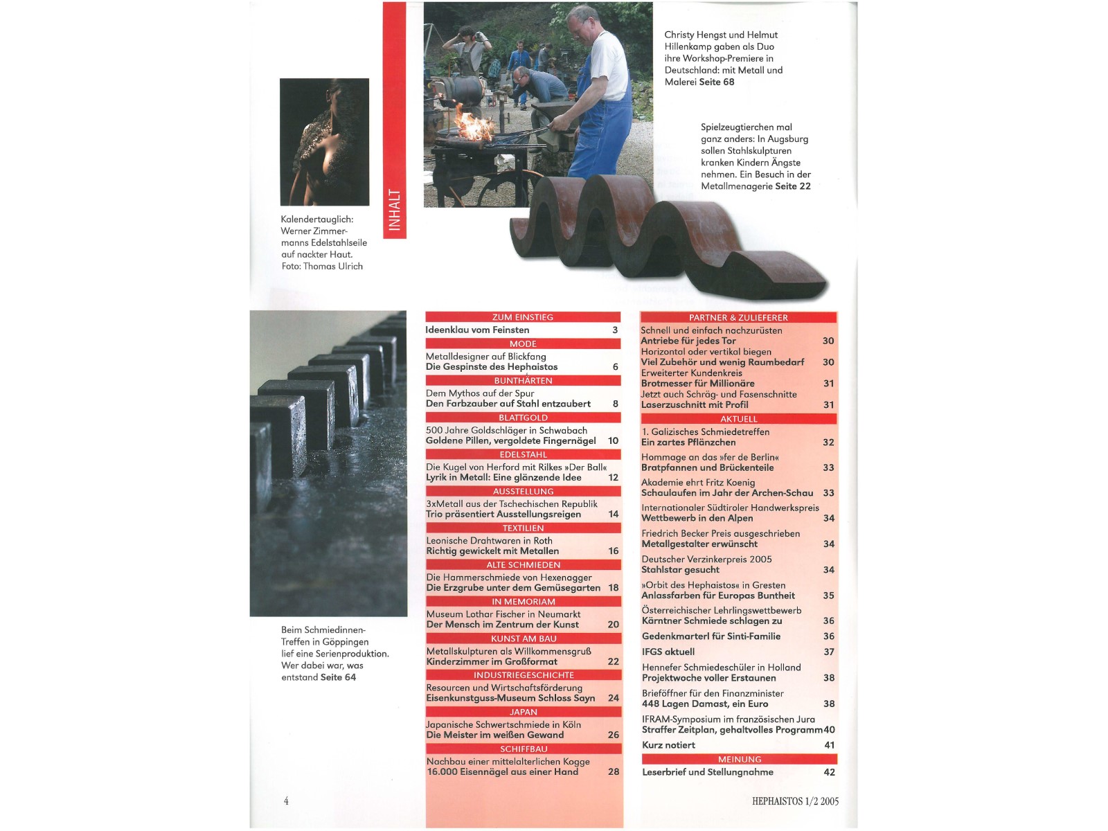 Zeitschrift HEPHAISTOS 2005, 1/2-4