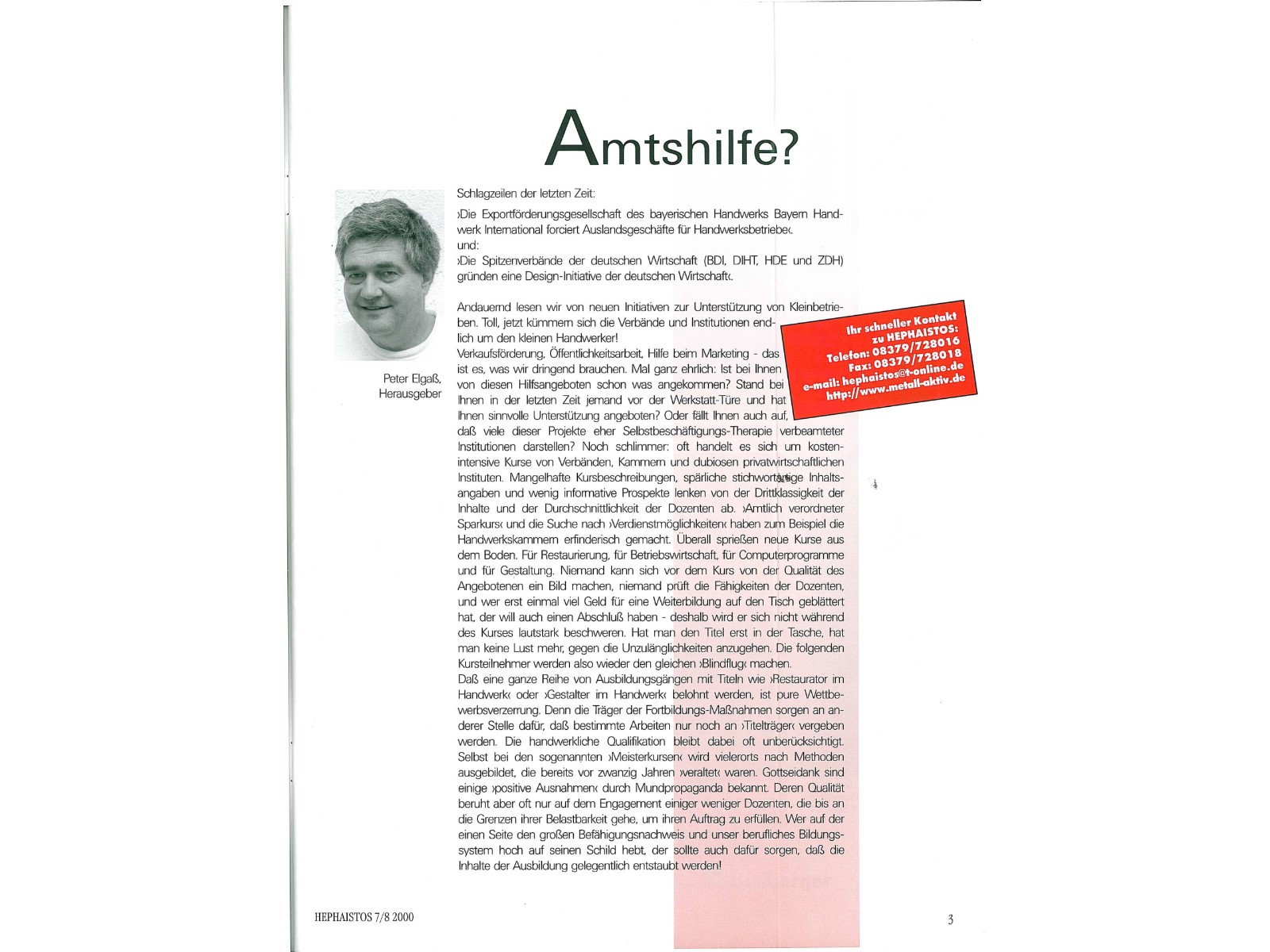 Zeitschrift HEPHAISTOS 2000, 7/8-3