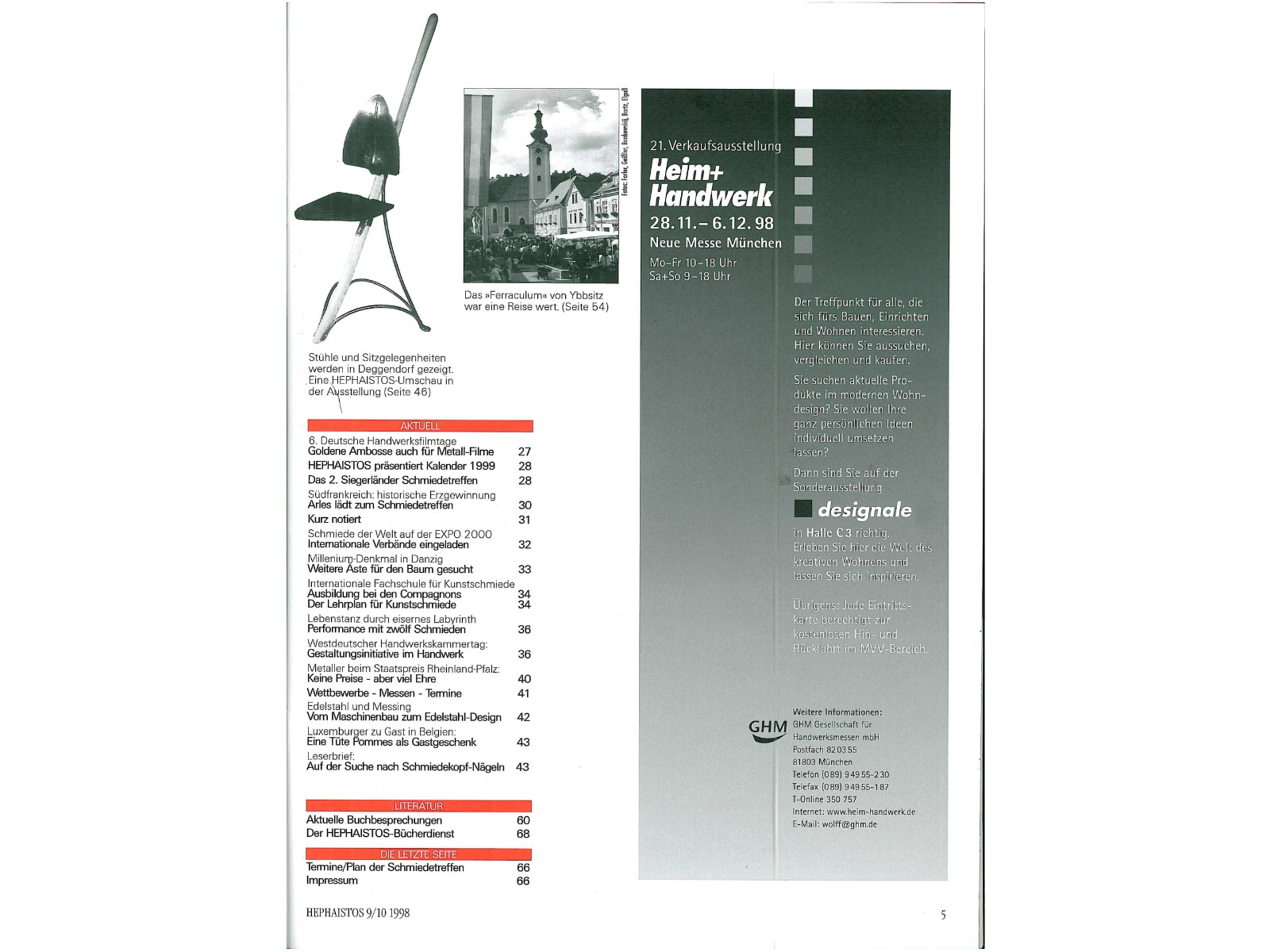 Zeitschrift HEPHAISTOS 1998, 9/10-5