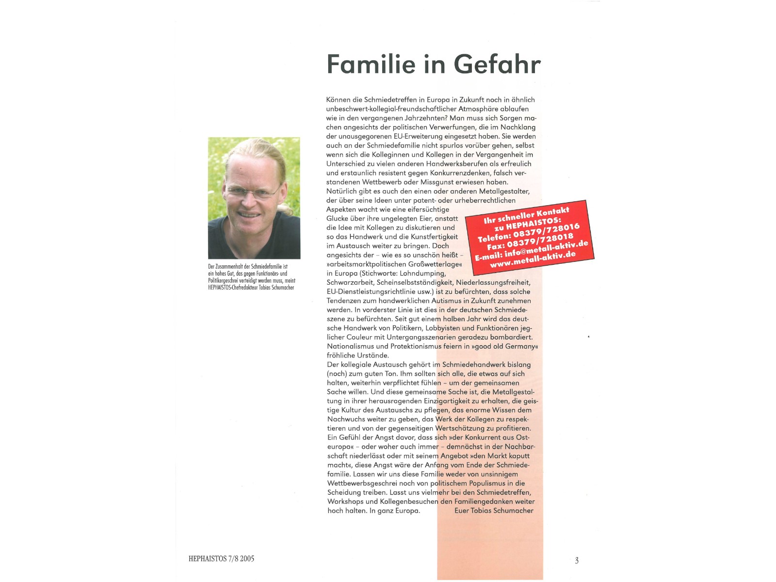 Zeitschrift HEPHAISTOS 2005, 7/8-3