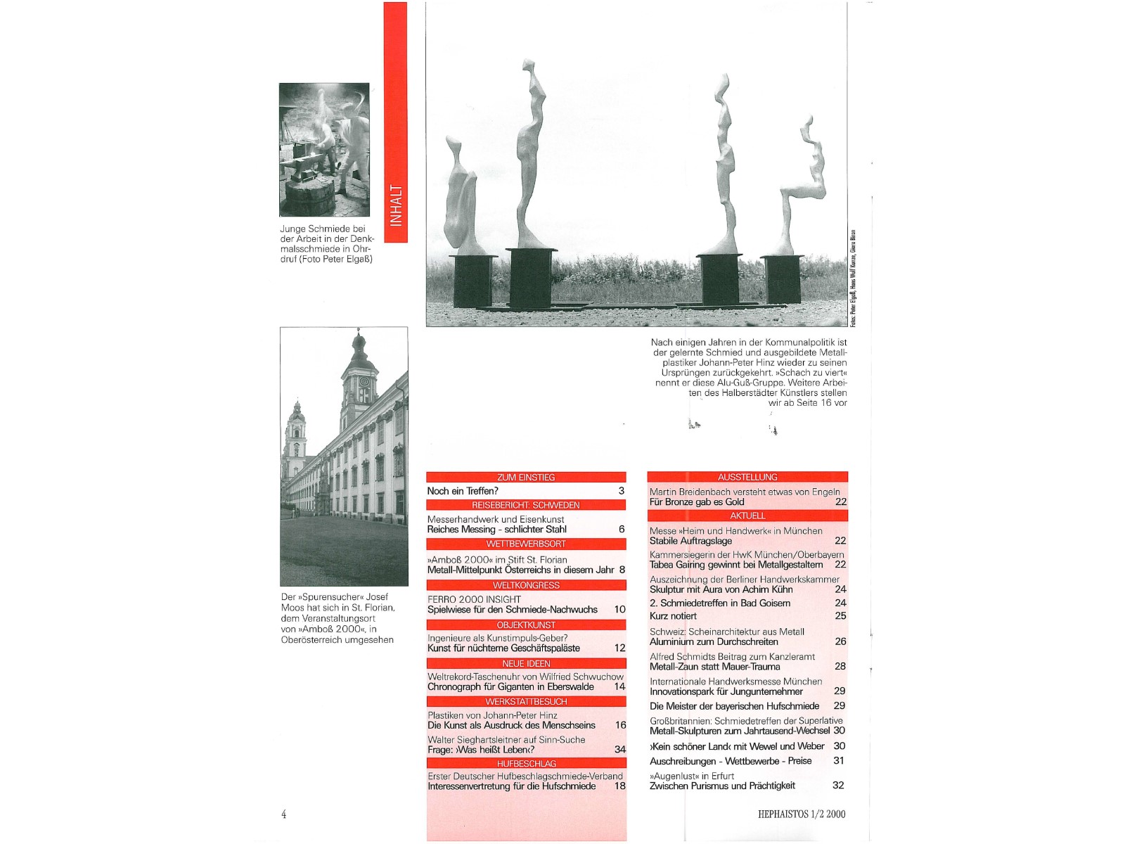 Zeitschrift HEPHAISTOS 2000, 1/2-4
