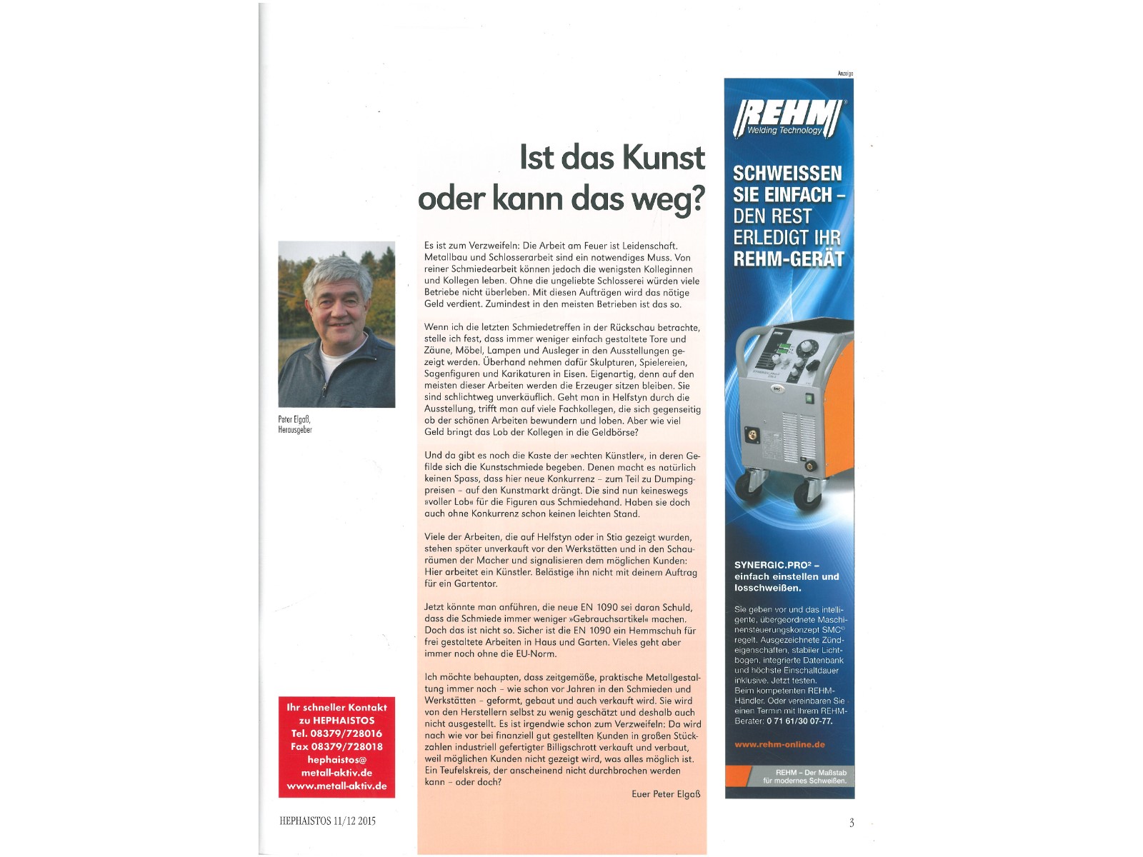 Zeitschrift HEPHAISTOS 2015, 11/12-3