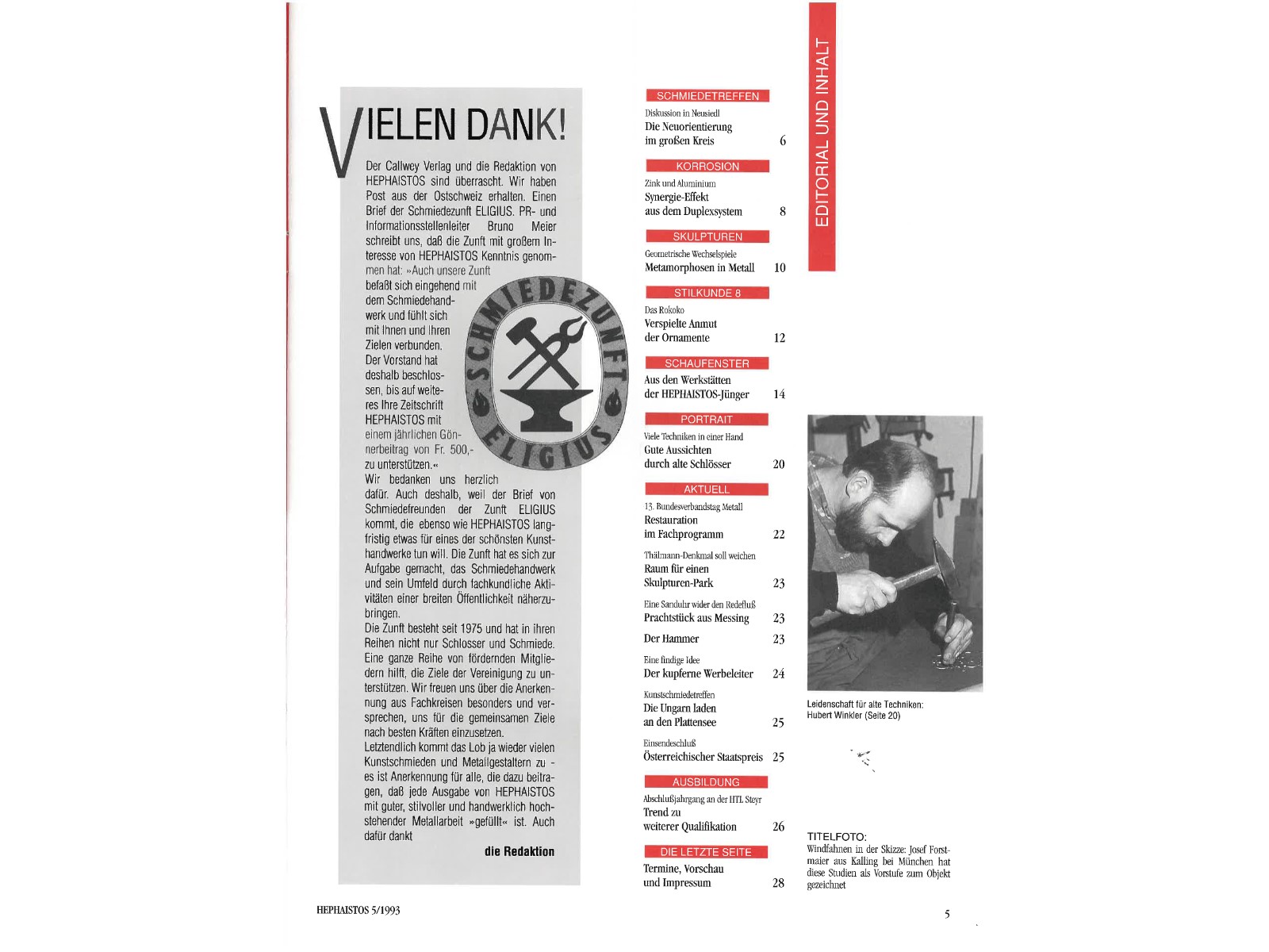 Zeitschrift HEPHAISTOS 1993, 05-5