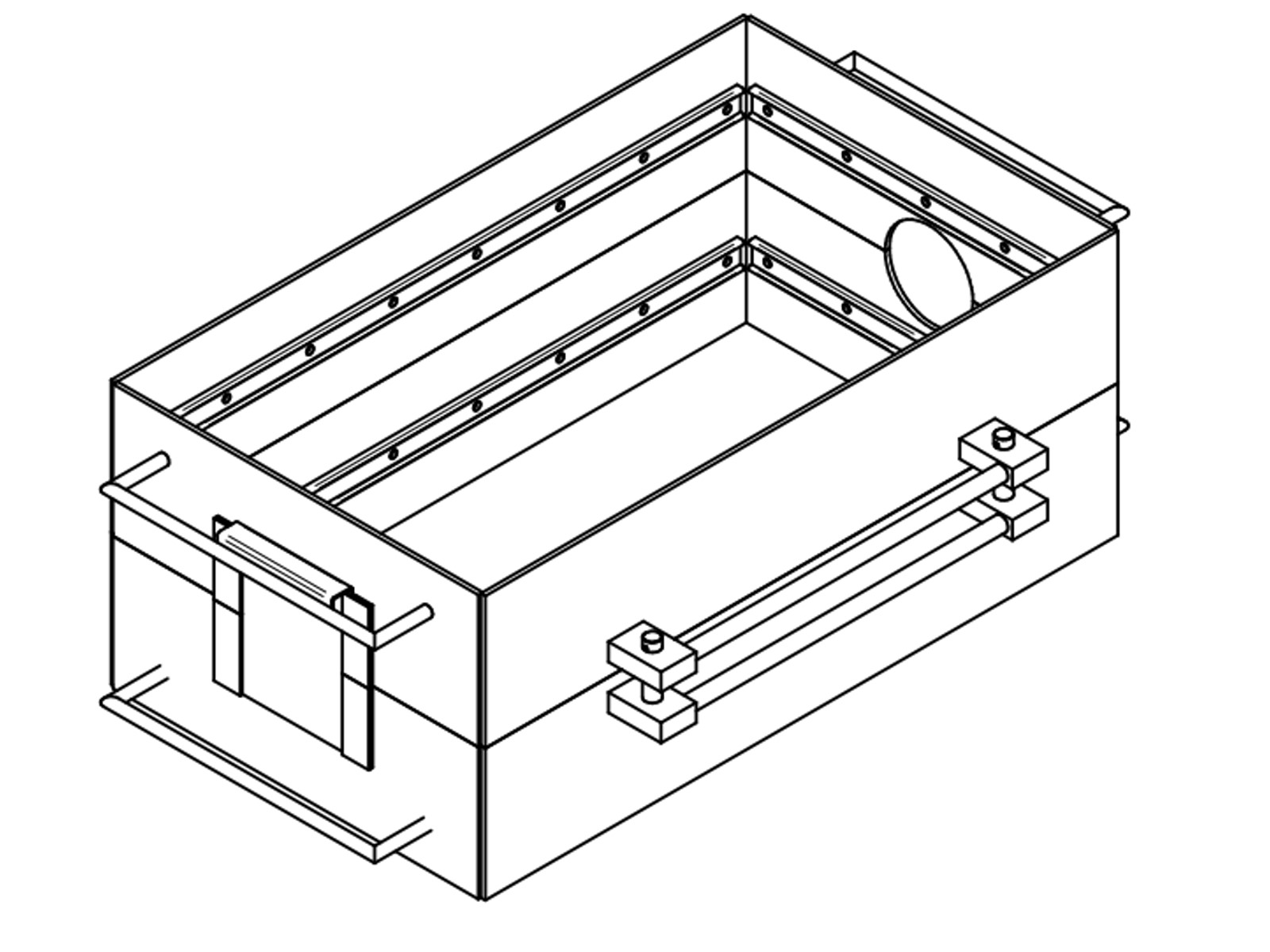 (BLOB)châssis de moulage 400 x 700 x 300 mm-1 (BLOB)châssis de moulage 400 x 700 x 300 mm-1