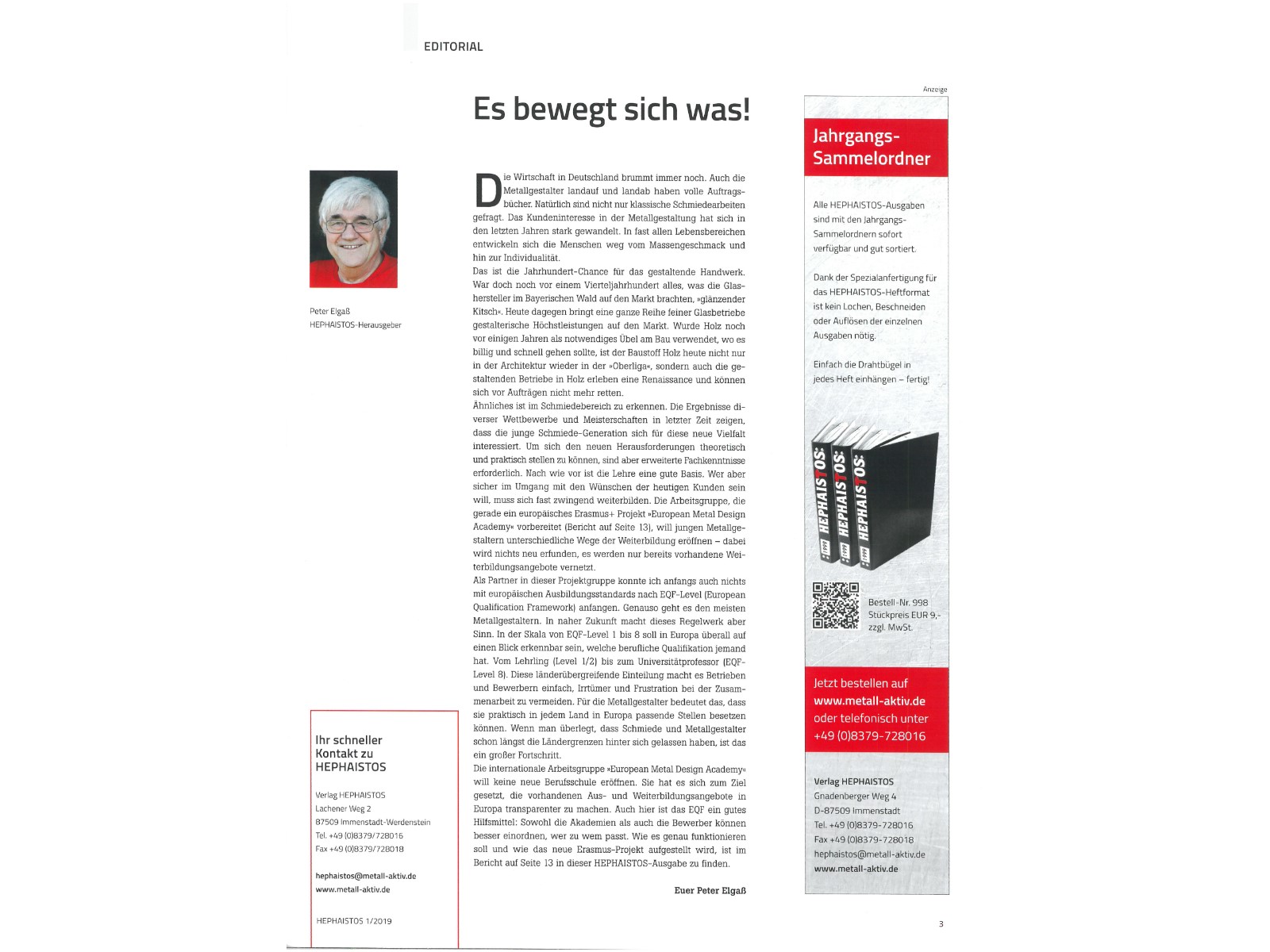 Zeitschrift HEPHAISTOS 2019, 01-3